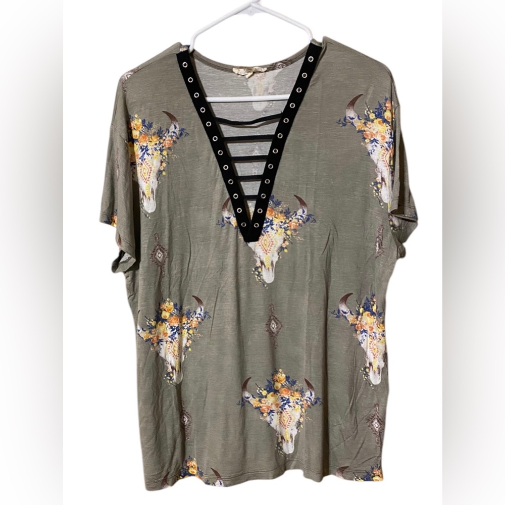 Entro Aztec Southwestern Top Women’s Small Straps Multicolor  BoHo Whimsigoth
